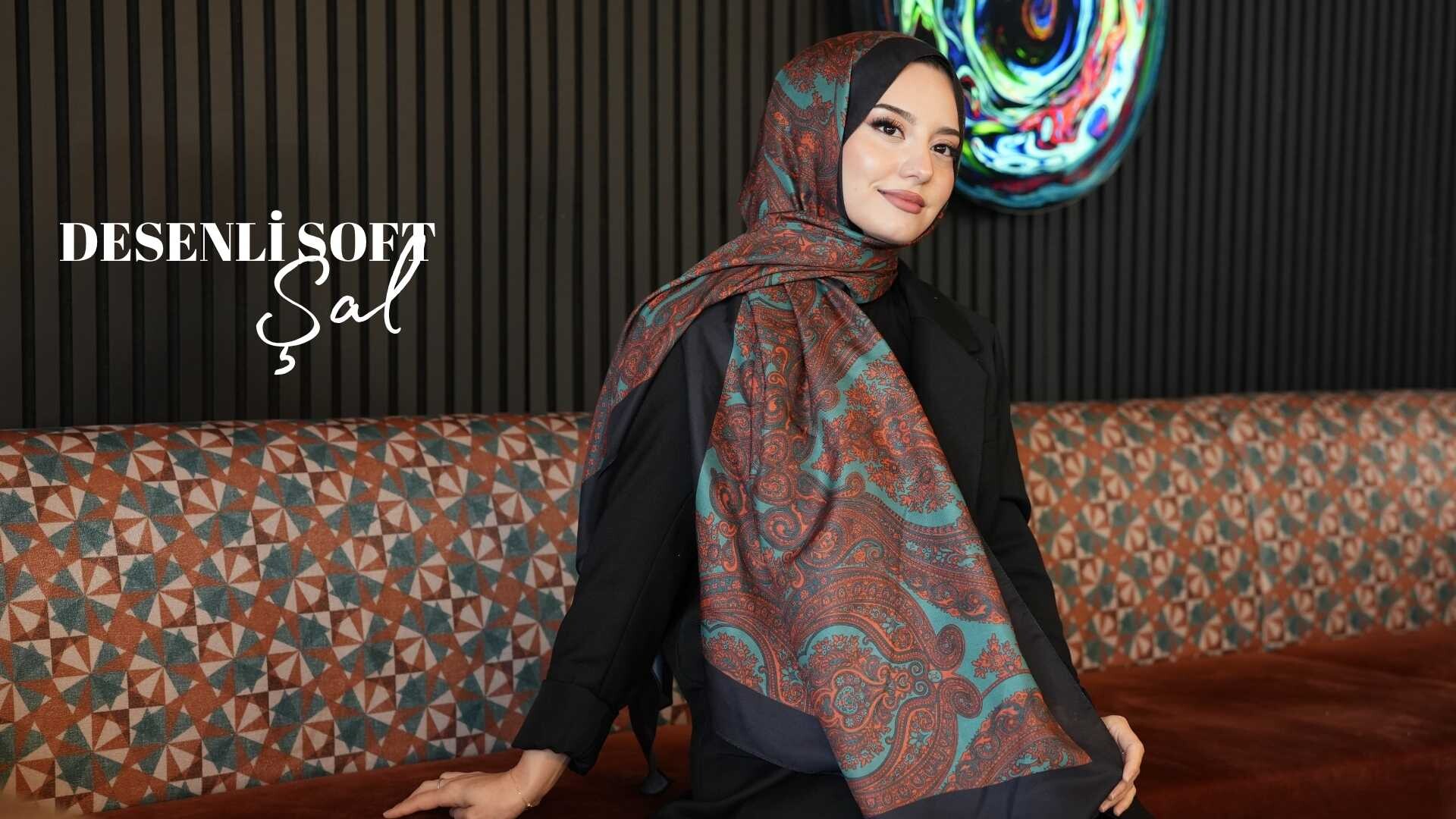 Desenli Soft Şal