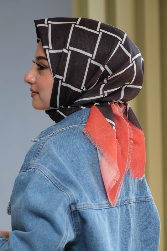 Desenli Pamuk Eşarp Çok Renkli22 - 3