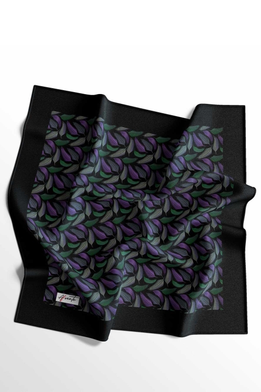 Tüy Desen Mor Soft Pamuk Eşarp - 4