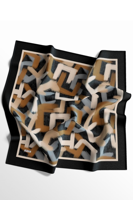 Fırça Desen Bej Soft Pamuk Eşarp - 2