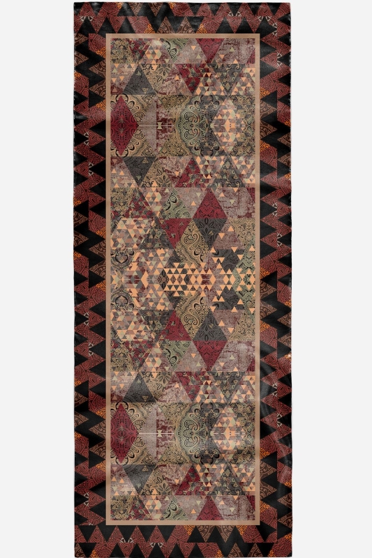 Paisley Desen Kahverengi Soft Pamuk Şal - 5