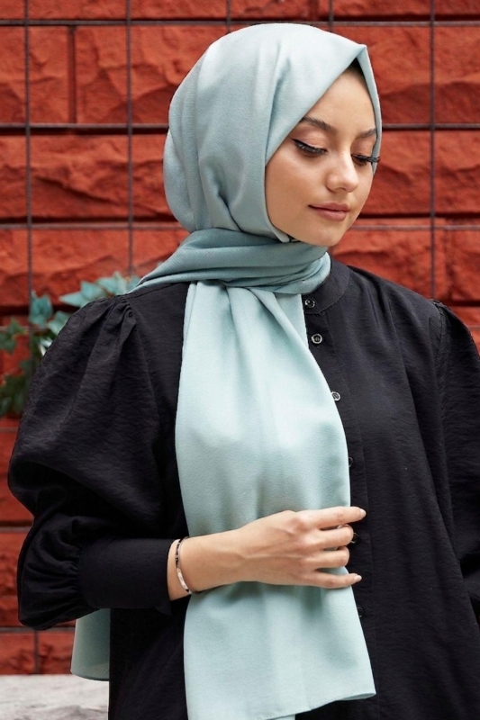 Degrade Desen Çağla-Taş Soft Pamuk Şal - Afvente