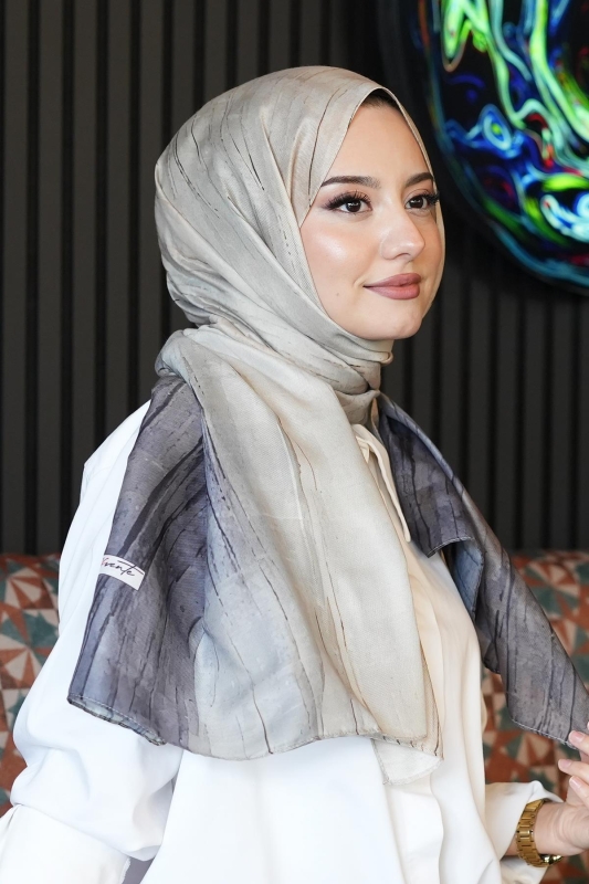 Degrade Füme Soft Pamuk Şal - 2