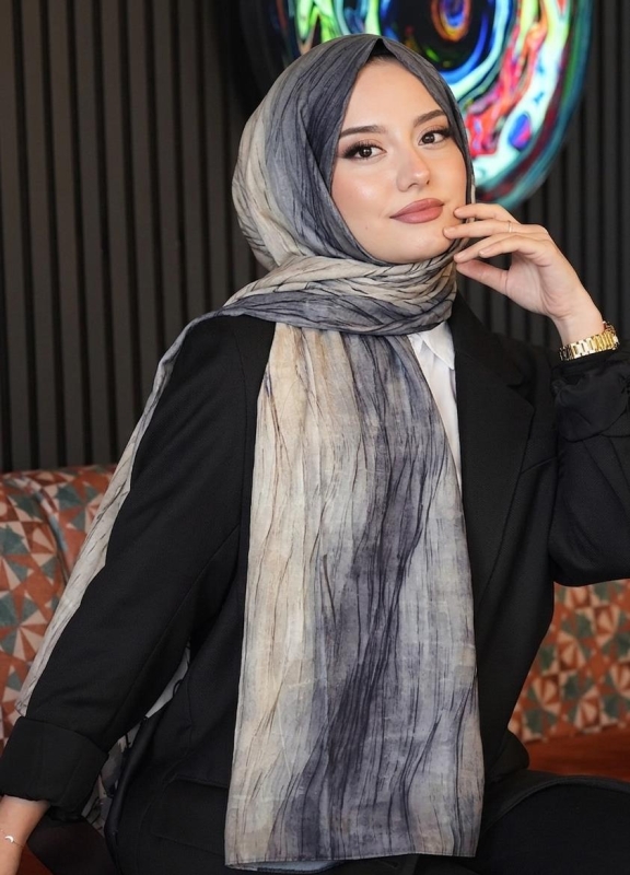 Degrade Füme Soft Pamuk Şal - Afvente
