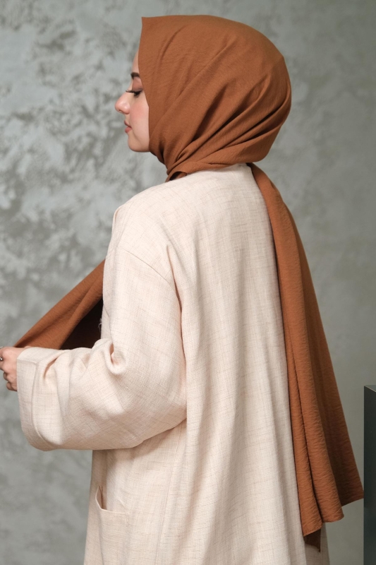 Afvente Pamuk Cazz Şal Camel - 3