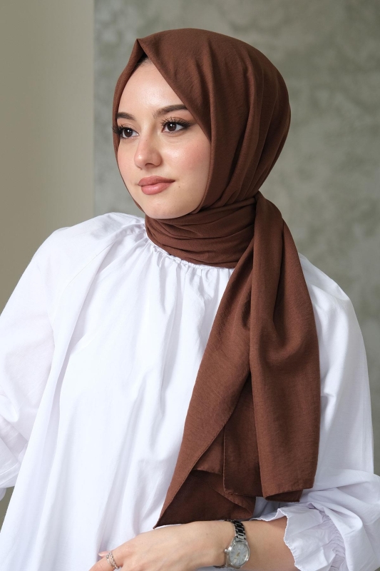 Afvente Pamuk Cazz Şal Çikolata - 3