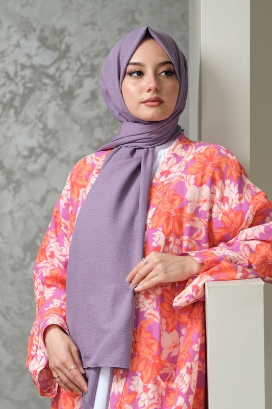 Afvente Pamuk Cazz Şal Lavanta - Afvente