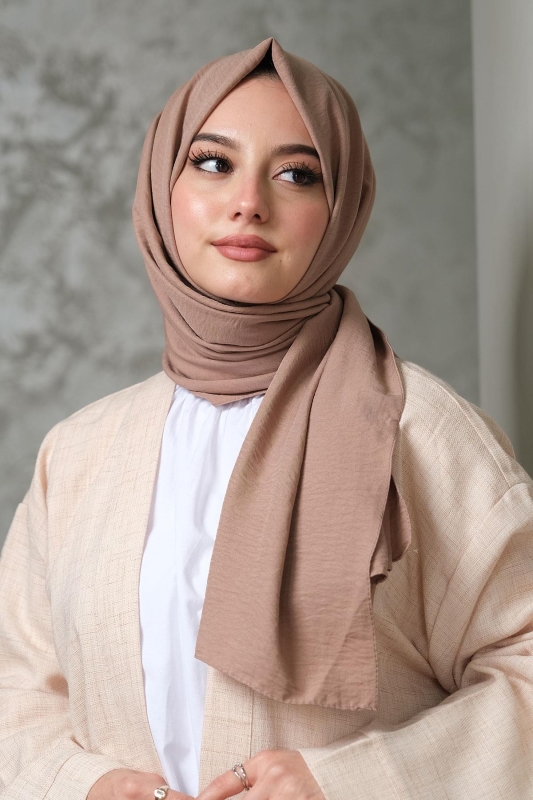 Afvente Pamuk Cazz Şal Sütlü Kahve - 2